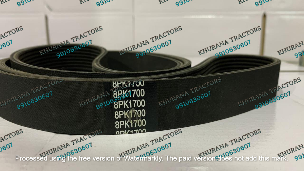 8PK 1700 Black V-Ribbed Belt, Length: 1700mm & No. of Ribs: 8